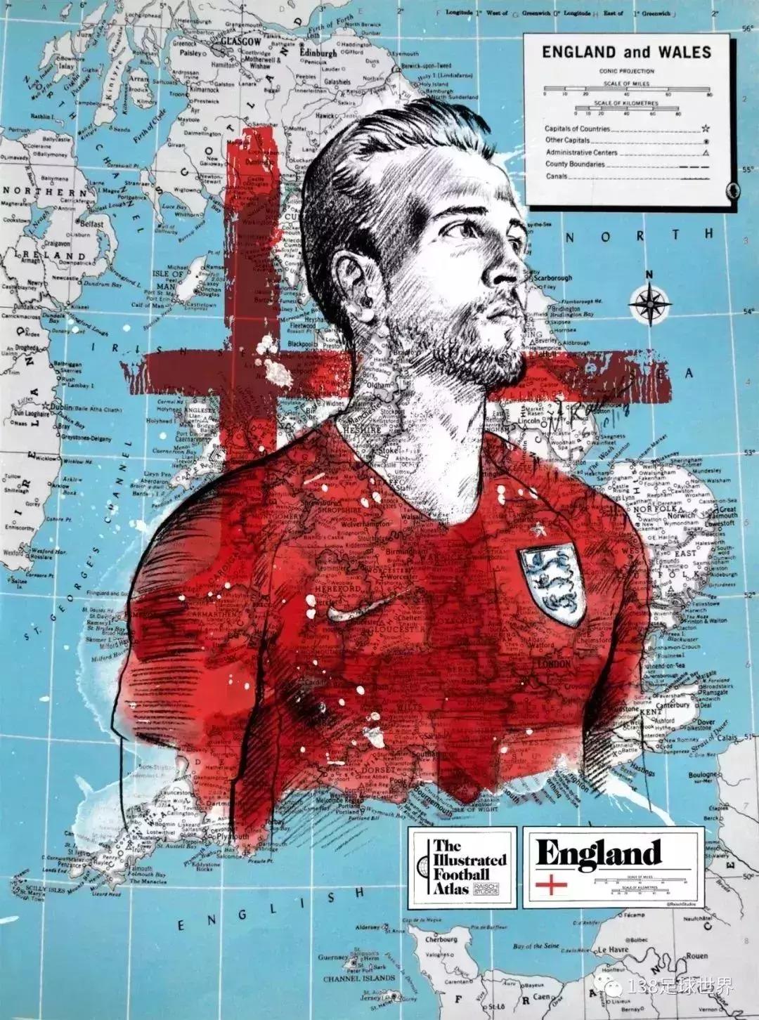 世界杯手绘精彩瞬间,手绘应援画