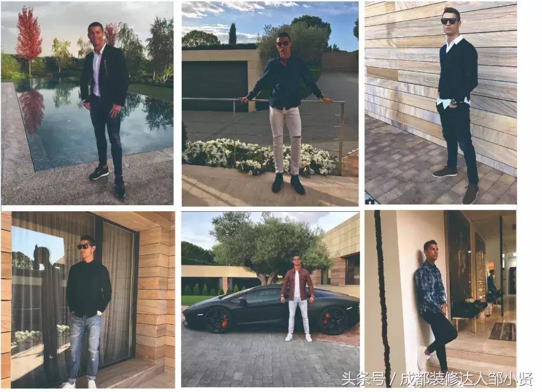 梅西和c罗的房子长啥样,梅西c罗内马尔小贝