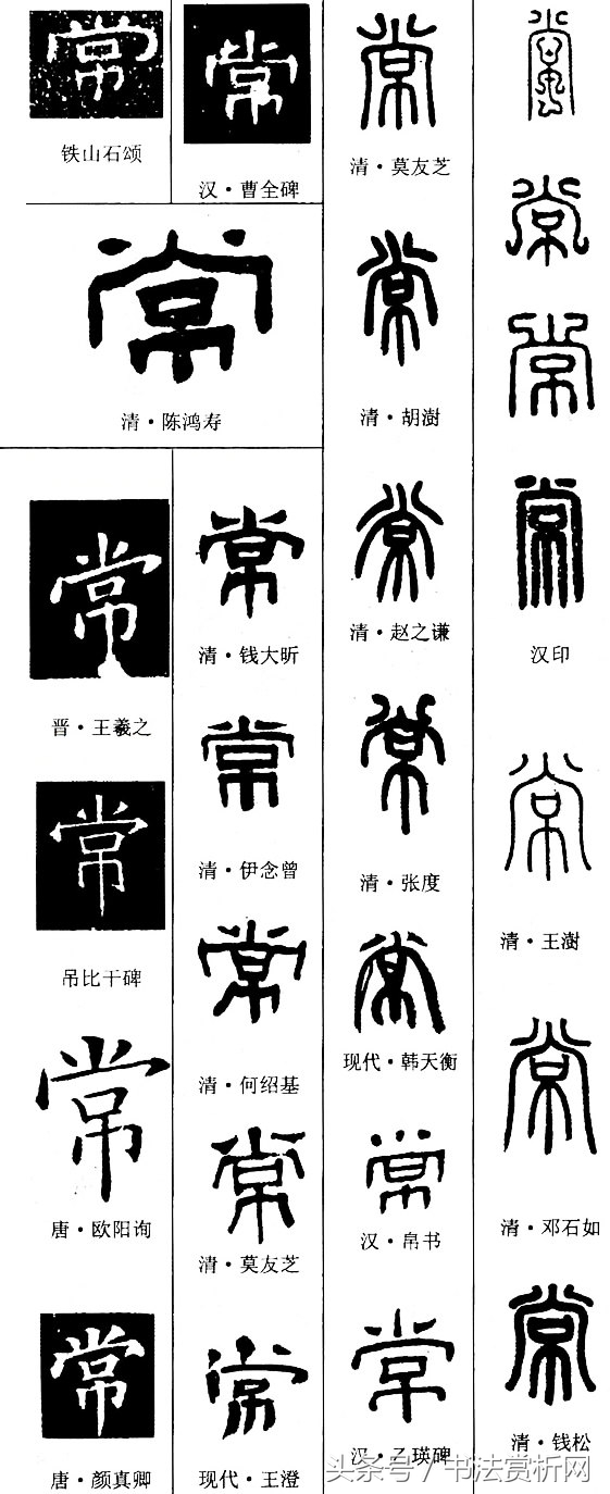 五体书法图解大全,书法一日一字楷书