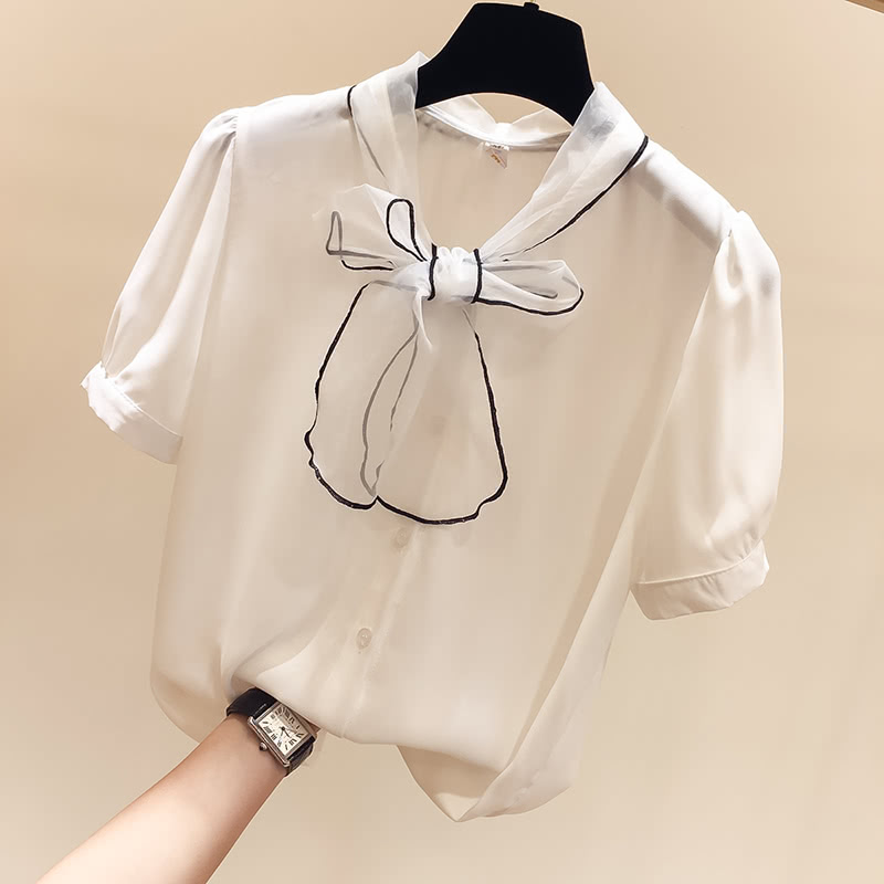 女休闲时尚今年最火的雪纺衫,一塌糊涂的雪纺衫