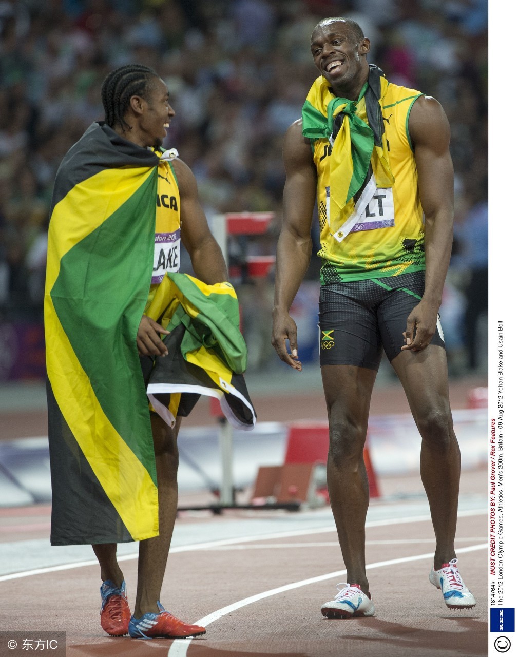 牙买加博尔特经典动作黑色闪电,和博尔特一样高的牙买加飞人