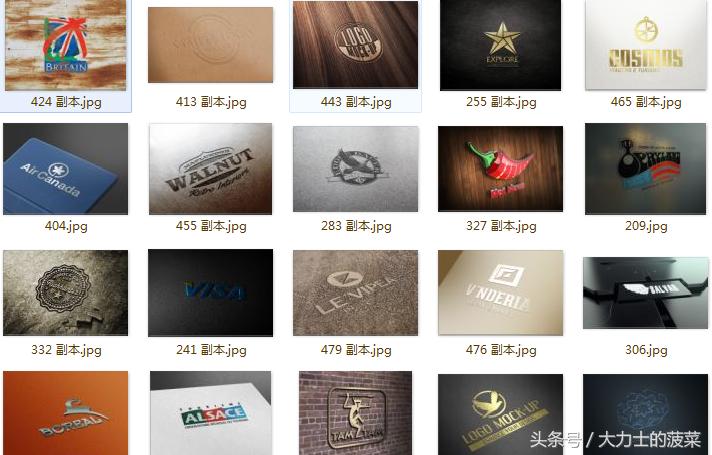 超多套logo模板用ps简单设计,影视字母logo设计ps怎么制作