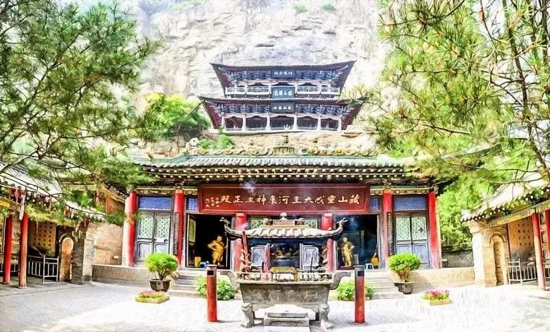 藏山玻璃桥旅游景点,盂县藏山风景区高清图片