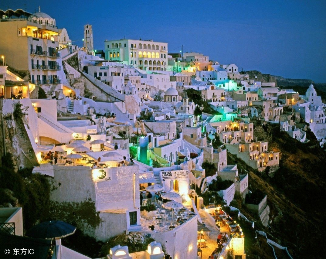 希腊圣托里尼岛风景,真实的希腊圣托里尼岛