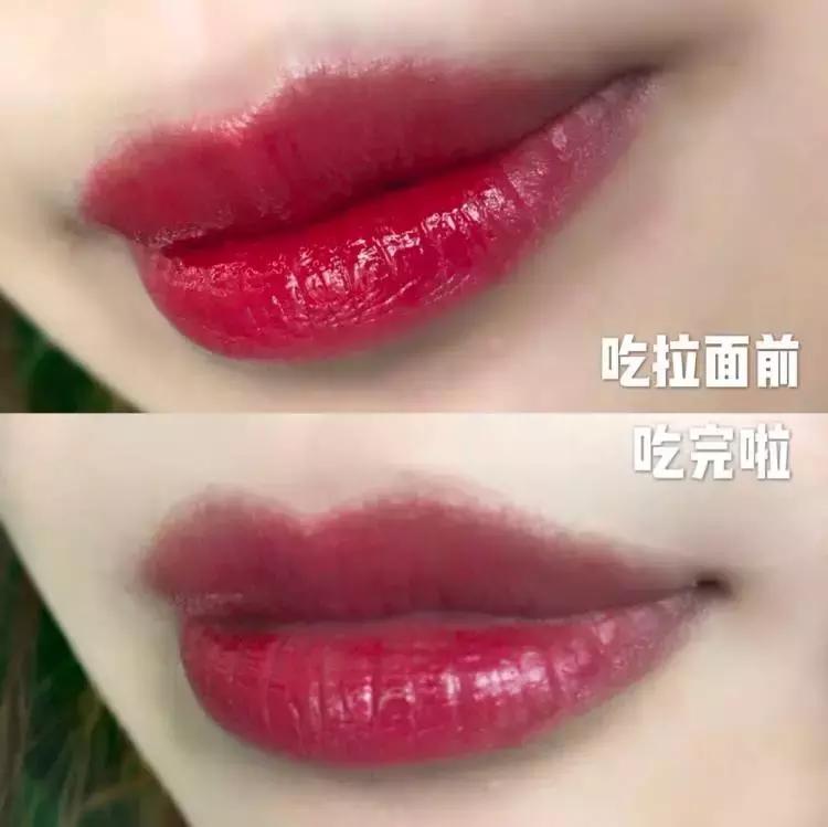 吃个火锅发现了一支很好看的口红,喝水吃饭都不掉色的口红你用过吗