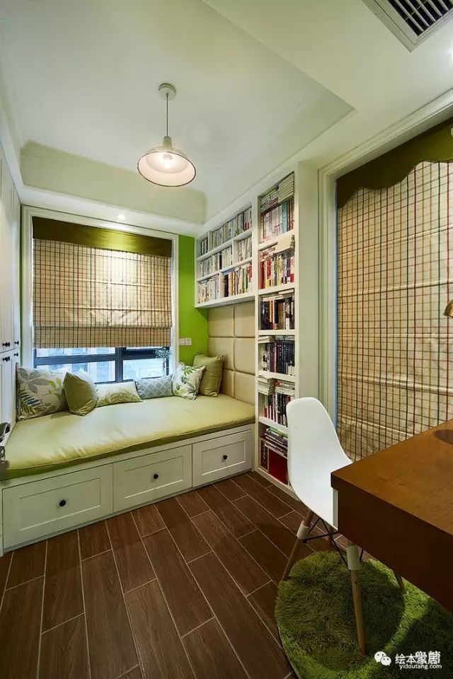2平米独立小书房榻榻米,细长小书房想做成榻榻米