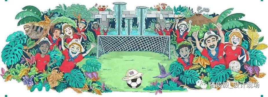 世界杯足球插画海报高清,世界杯主题手写画