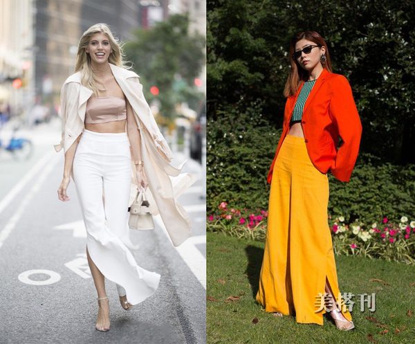 夏天不透高级感阔腿裤,夏天穿阔腿裤显瘦不显屁股大