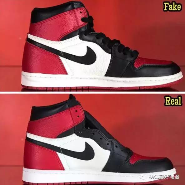 如何辨别真假aj1low绿脚趾,aj1mid黑红脚趾男女款区别