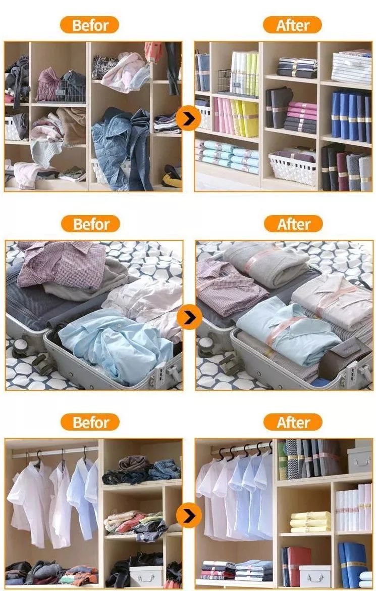 10秒叠衣，1秒取衣，衣服像书一样整齐竖立！