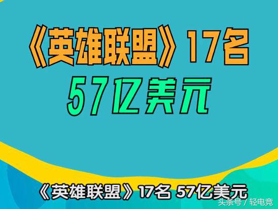 lol最赚钱的游戏,全球10大最赚钱的游戏排行榜