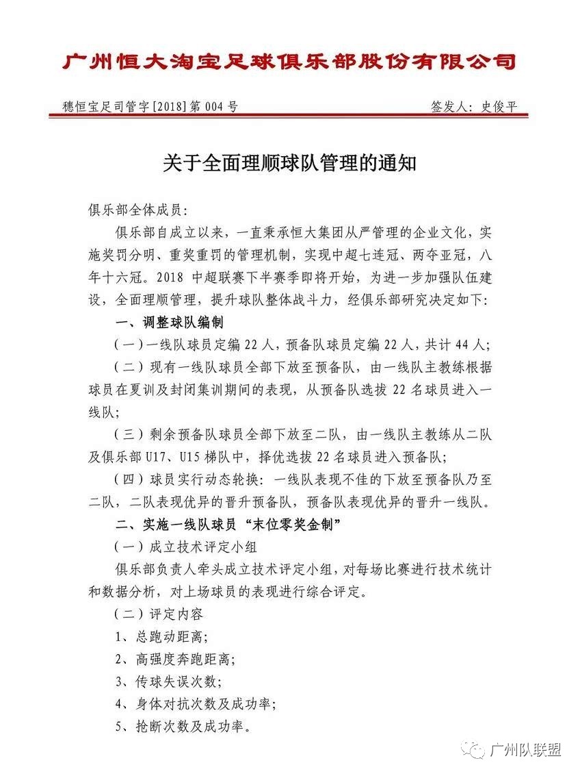 中超开赛在即广州恒大雄心勃勃,中超积分榜广州恒大