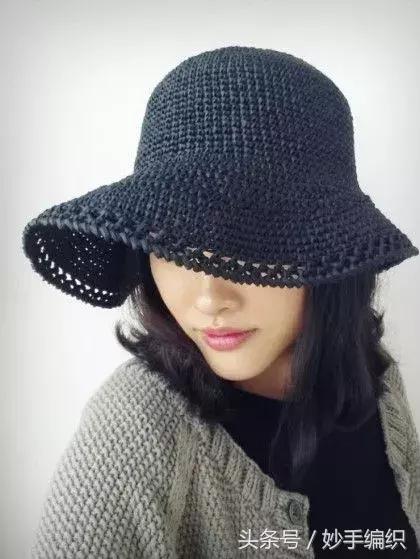 钩太阳遮阳帽全部教程,空心线钩夏季遮阳帽全教程视频