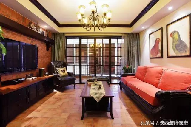 中式无主灯客厅吊顶效果图,80平客厅法式吊顶