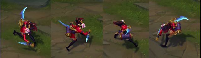 离群之刺腥红之月皮肤展示,离群之刺阿卡丽对应英雄