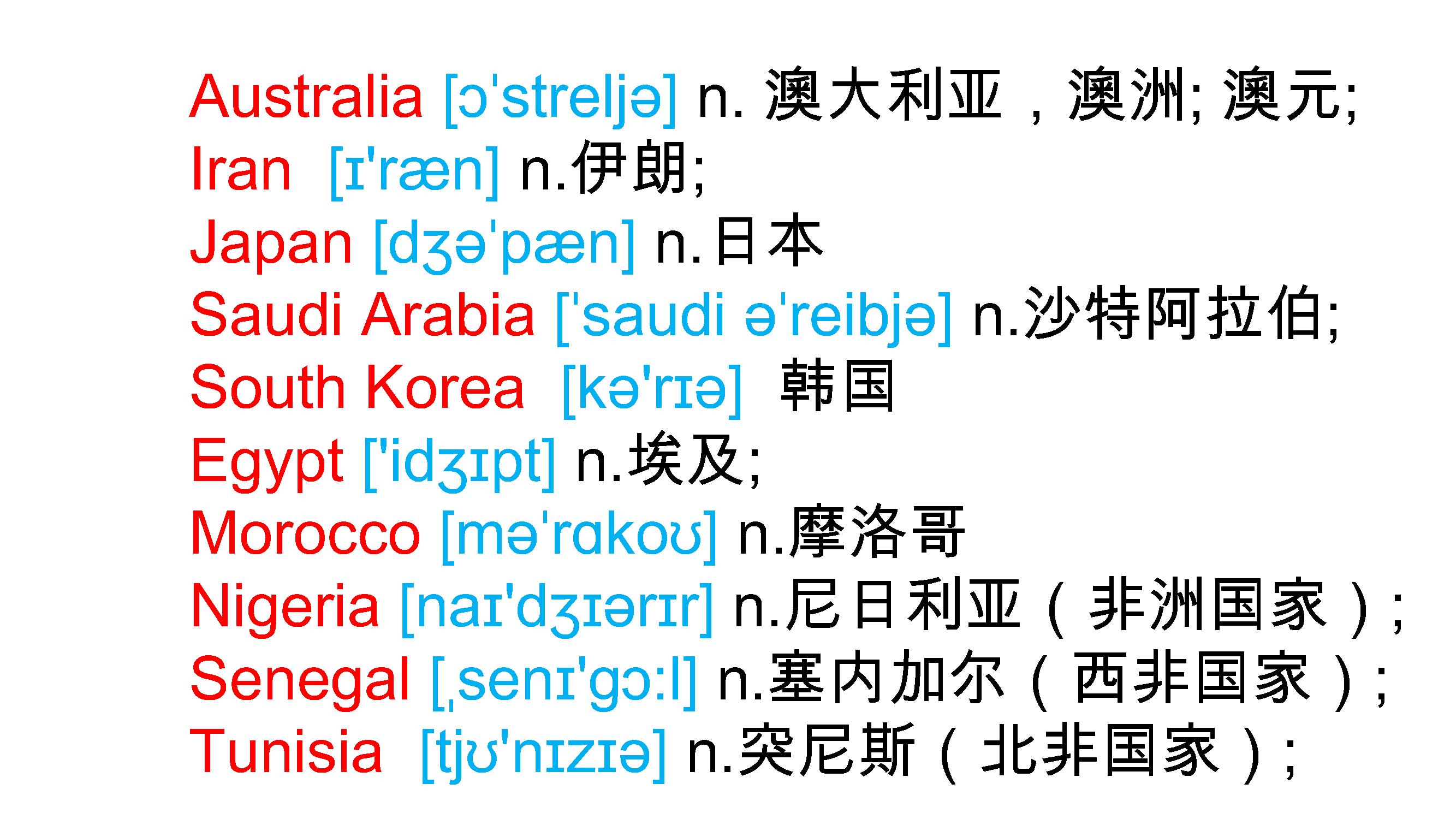 世界杯已结束，再次复习关于世界杯相关的英语TheWorldCup