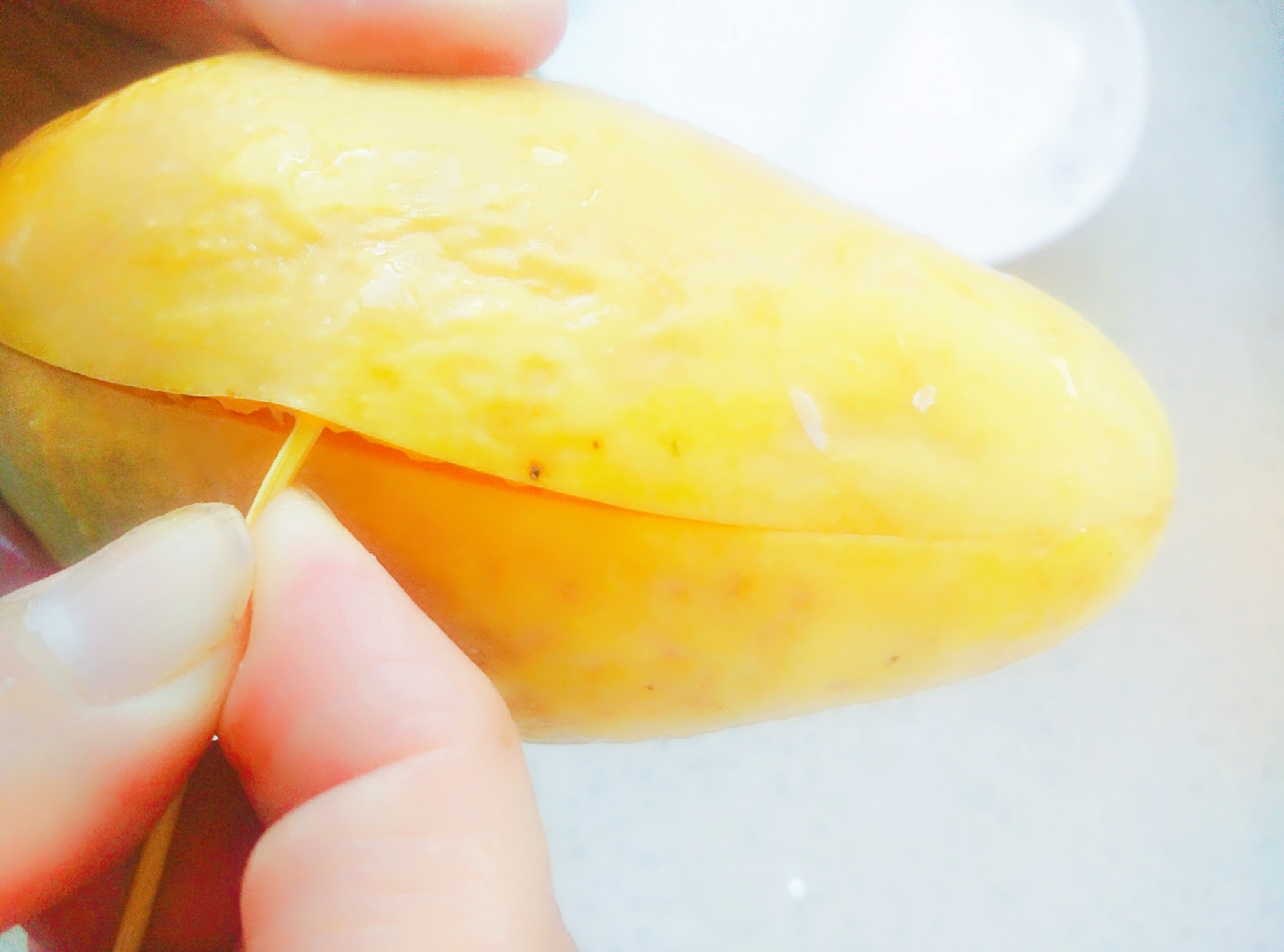 芒果的切法怎么切能让芒果好吃,大芒果简单切好看