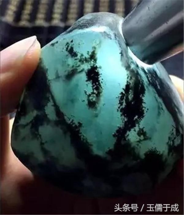 南齐敞口翡翠原石,南奇黄加绿原石