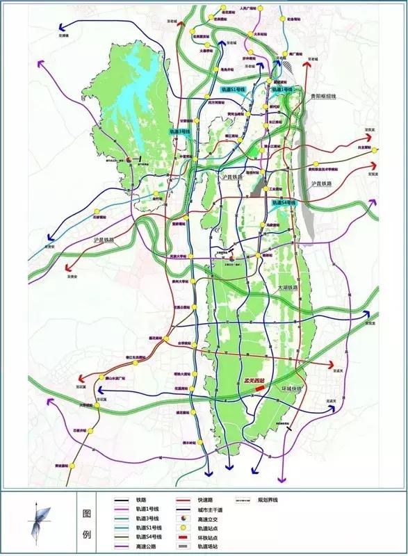 贵阳中心城最新规划图,贵阳中心城区最新规划图