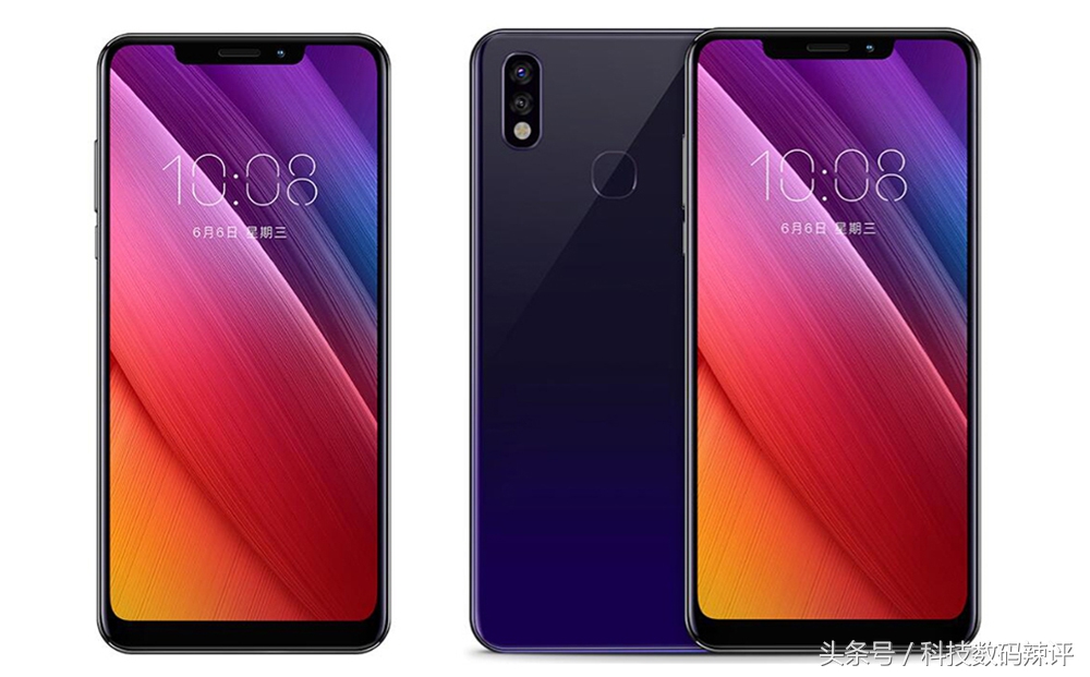 同样是精美的炫彩极光配色机身和刘海屏，这款手机售价仅899元