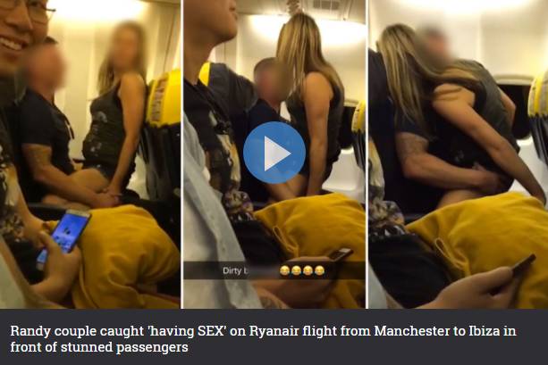 骇人听闻！女乘客当众脱裤，直接在飞机过道上尿尿！男乘客在机上“*飞机打**”！互不认识的乘客机上当众*爱做**做的事……简直刷三观