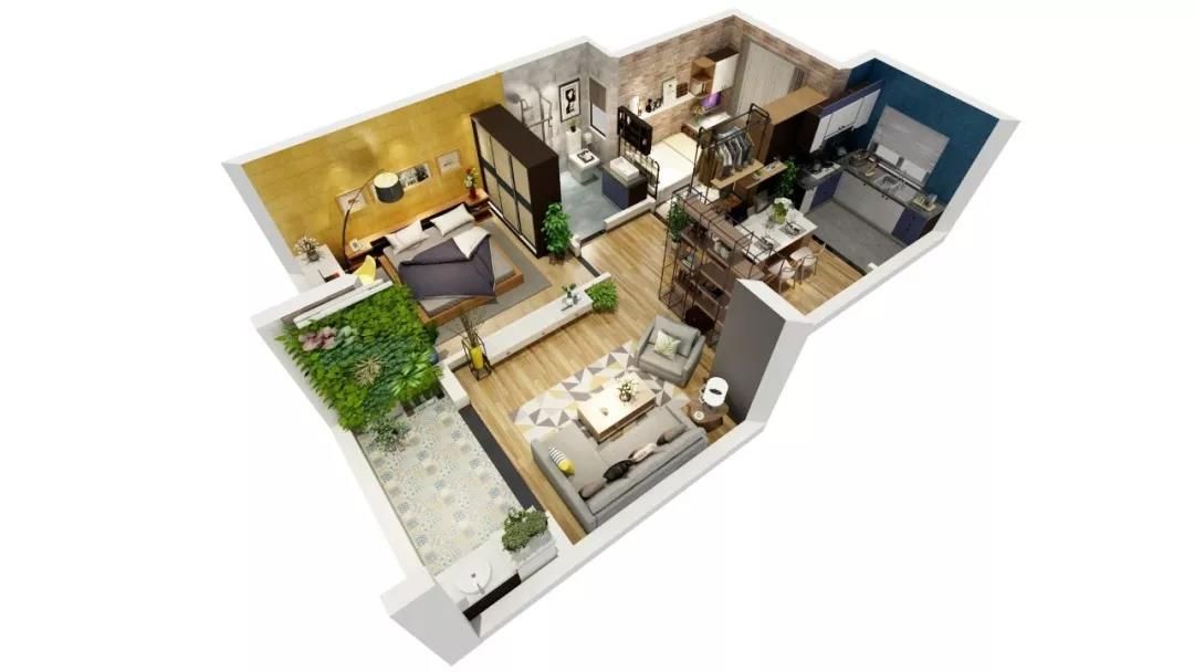 设计师夫妇装的超屌工业风新房，从客厅美到卧室，家变成了摄影棚