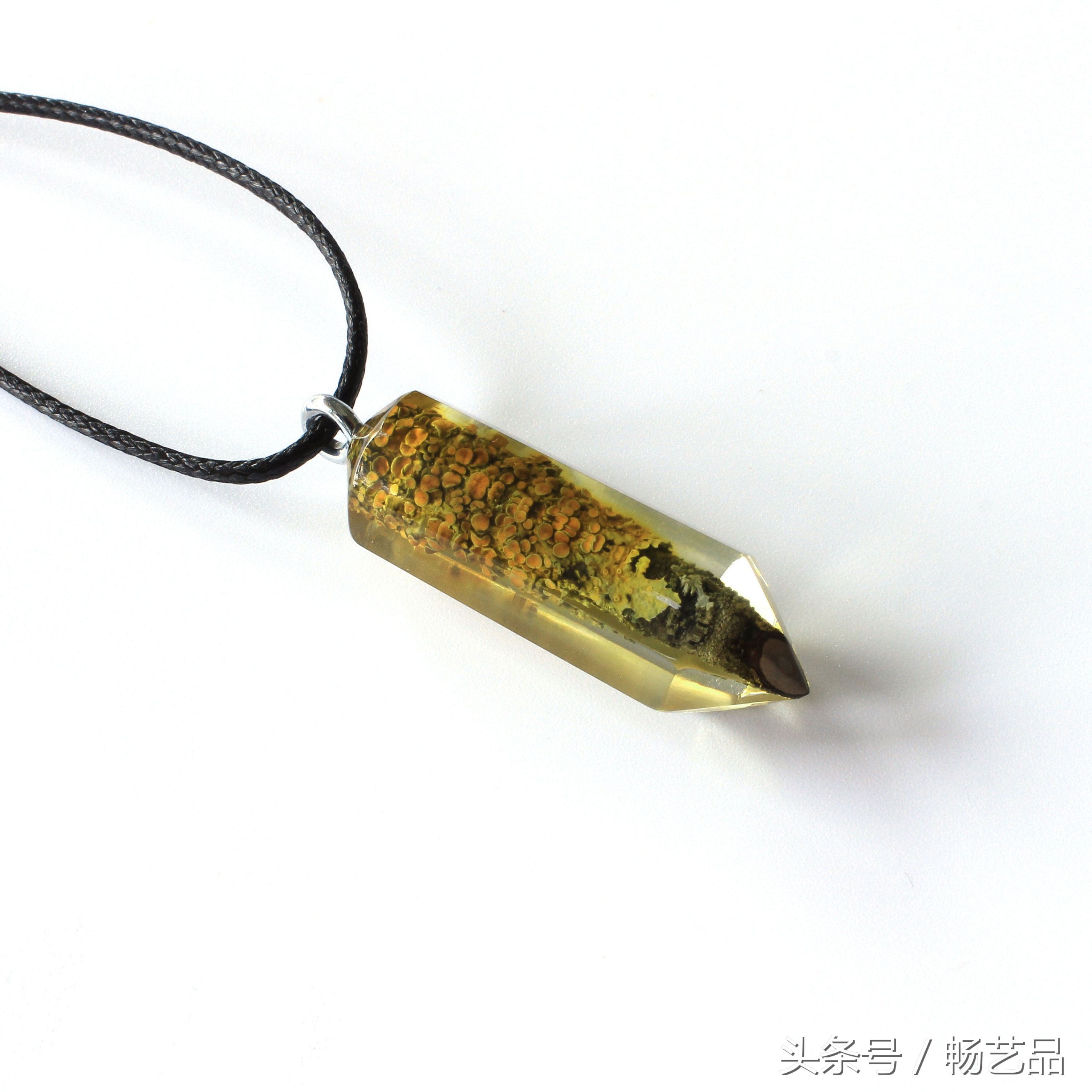 手工水晶吊坠项链图片,手工diy水晶串珠项链教程