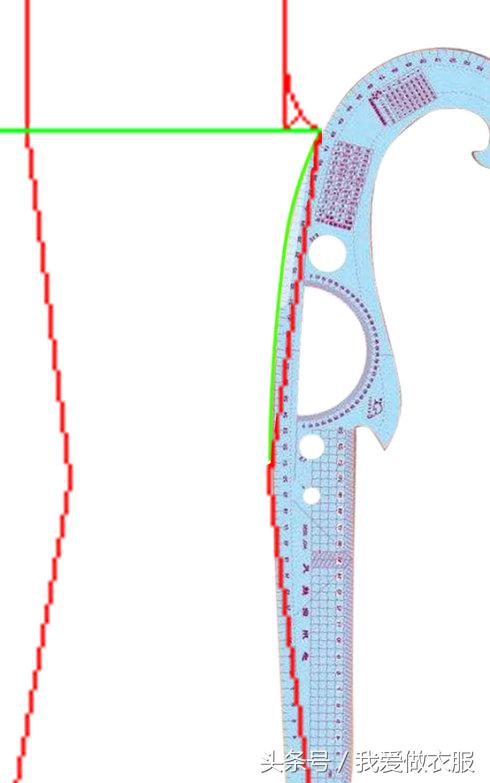 服装多用曲线尺子的使用方法,服装曲线尺