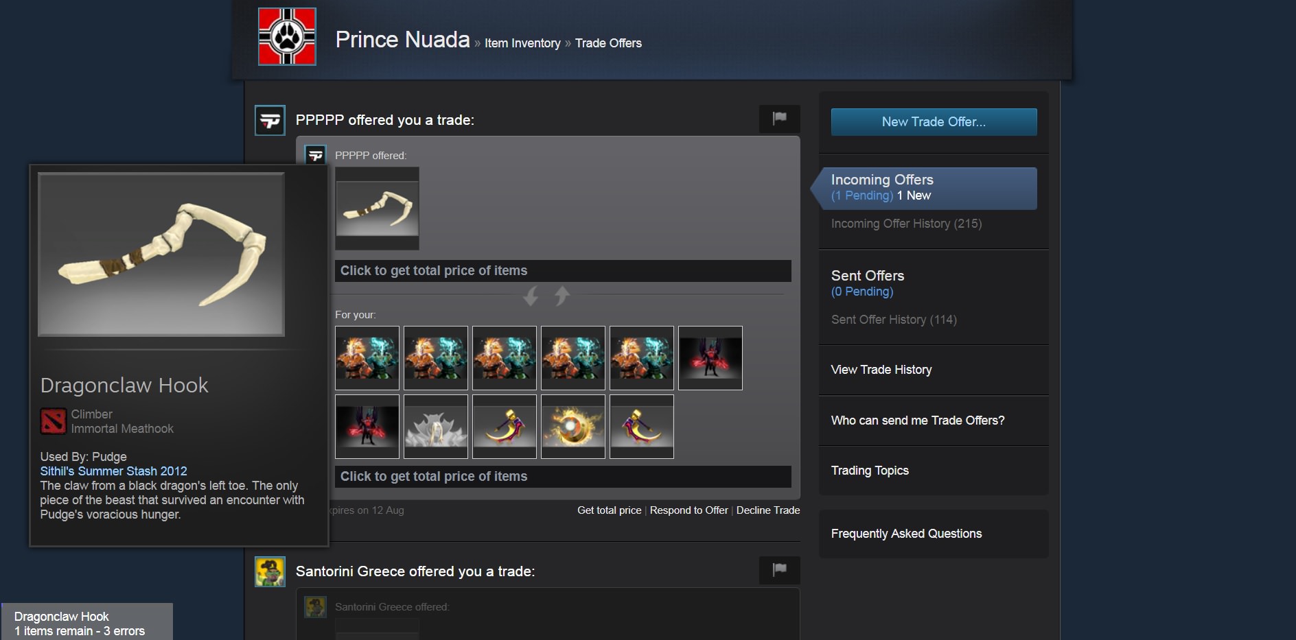 dota2屠夫龙钩哪一年出的,dota2哪个箱子出龙钩