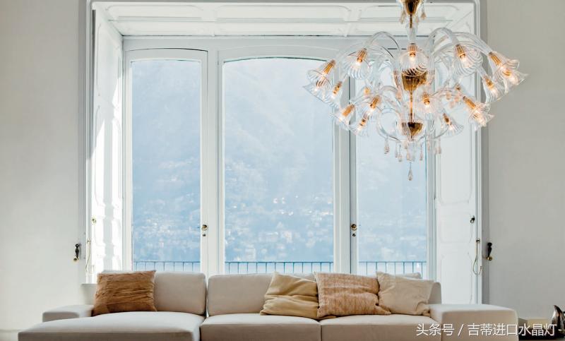 家装地面玻璃灯,家庭装修用水晶灯实用不