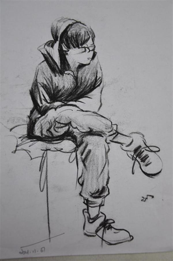 素描速写绘画技法,素描入门零基础教程人物速写