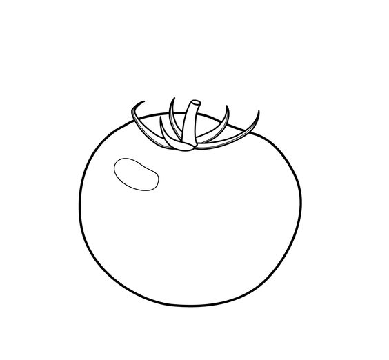 水果蔬菜简笔画合集可打印涂色,各种水果蔬菜的画法简笔画