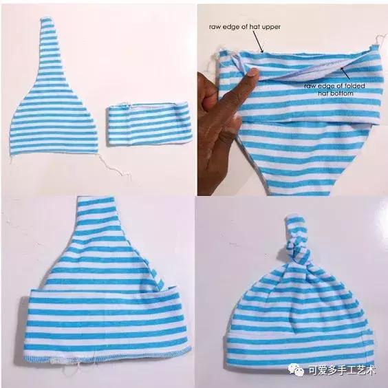 旧衣服妙招变帽子,碎布遮阳帽子的制作方法