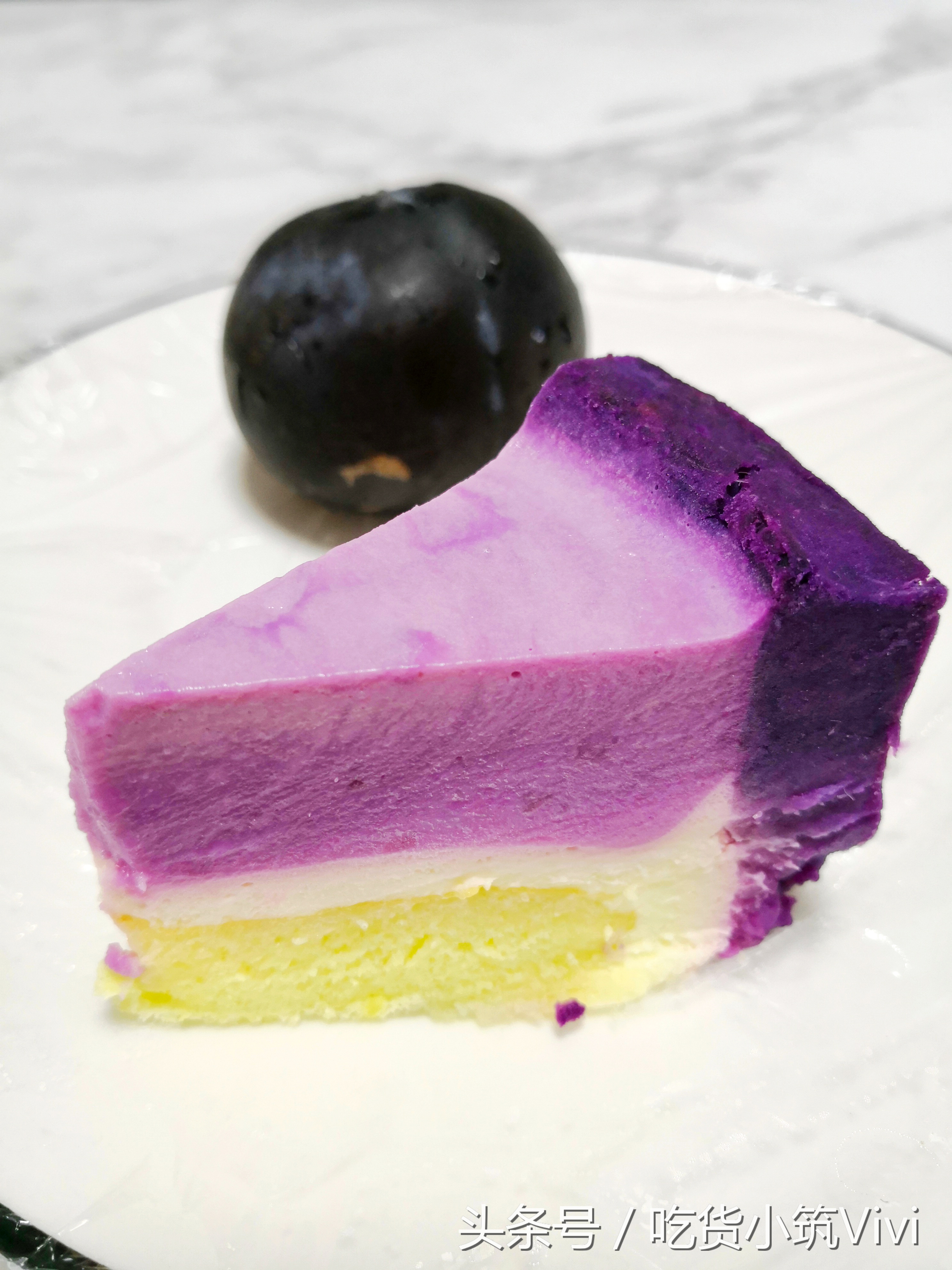 紫薯慕斯甜品,紫薯酸奶慕斯