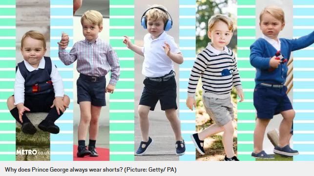 乔治小王子穿的衣服,英国乔治小王子服装搭配
