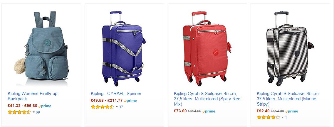英国线上市场最受欢迎的行李箱包品牌TOP30
