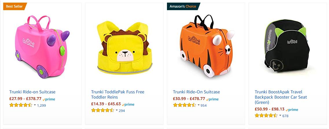 英国线上市场最受欢迎的行李箱包品牌TOP30