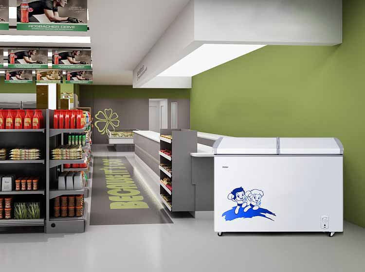 海尔双箱冰柜怎么把冷藏改为冷冻,海尔冷柜冷藏冷冻转换