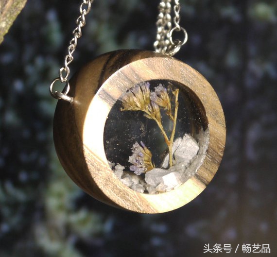 布艺纯手工制作工艺吊坠项链,手工项链吊坠diy