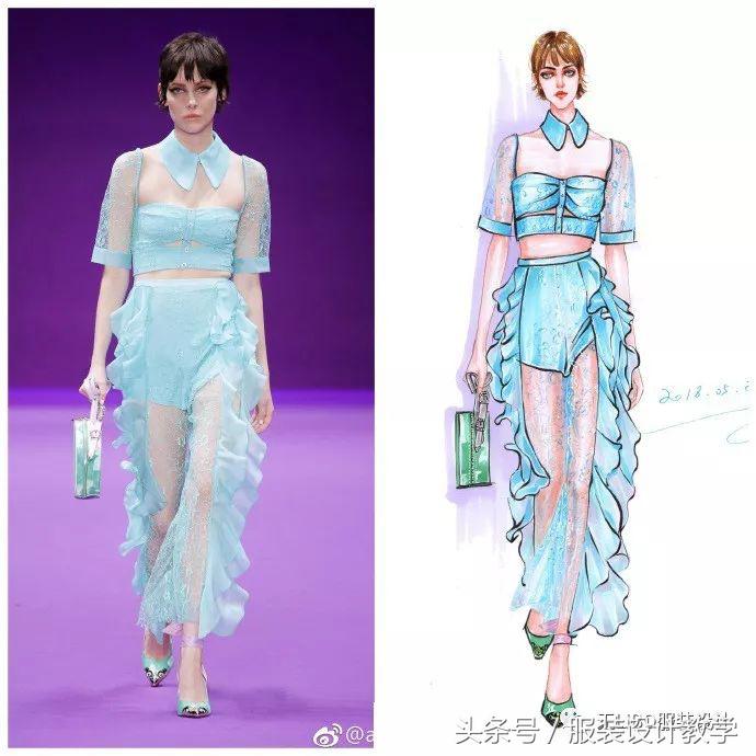 笔尖上的秀场！用一只马克笔带你穿梭各大秀场（成衣vs手绘）