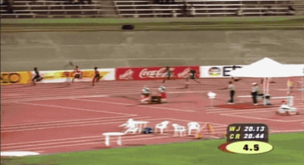 柏林世锦赛黑色闪电博尔特100米,博尔特一道永恒的黑色闪电