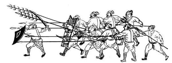 明朝时期倭寇被狼筅打败,戚家军狼筅对抗倭刀视频