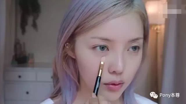 pony美妆教程仿妆,pony教程水光