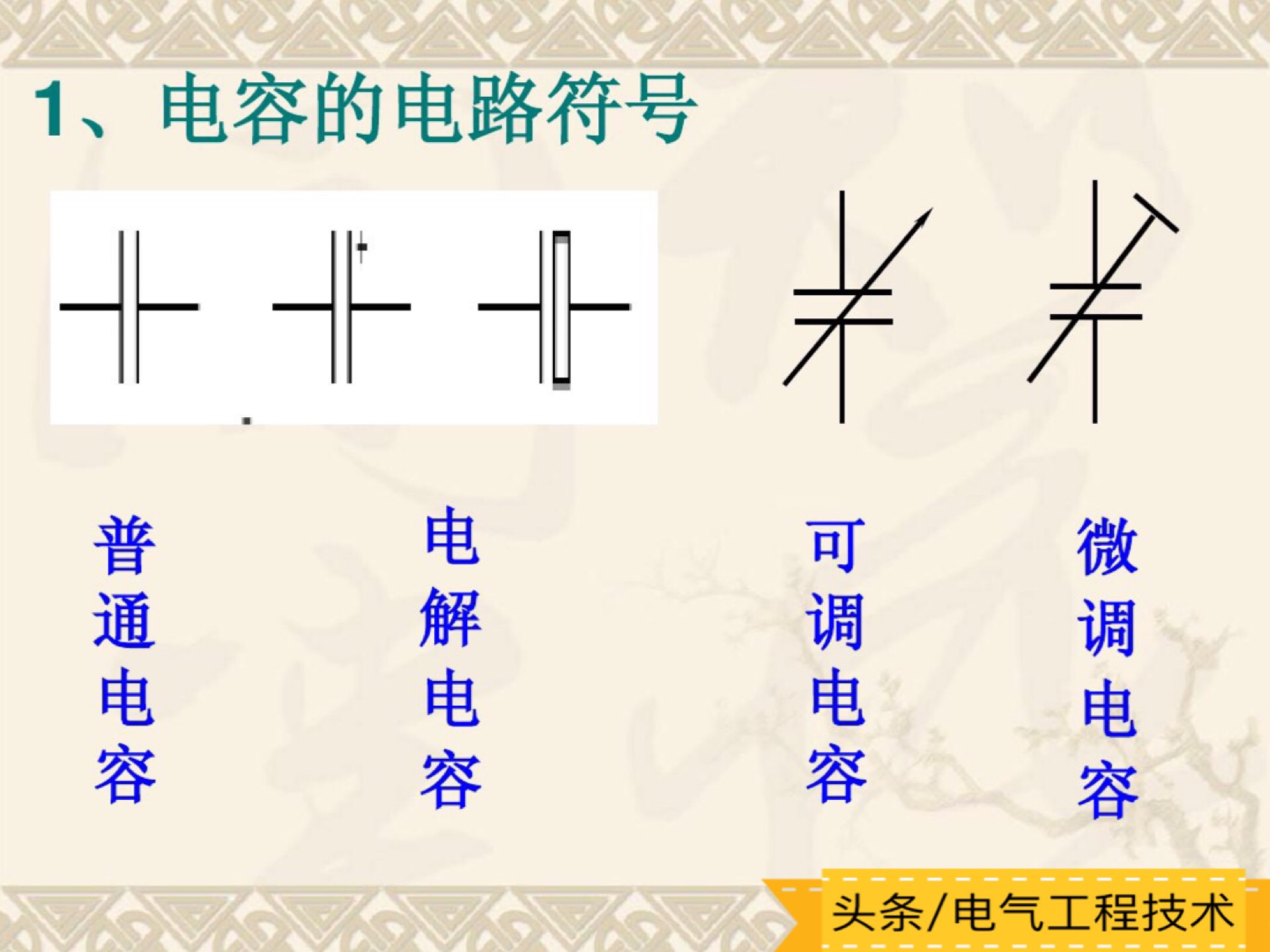 电容电路图符号大全基础知识,电子电容怎么识别