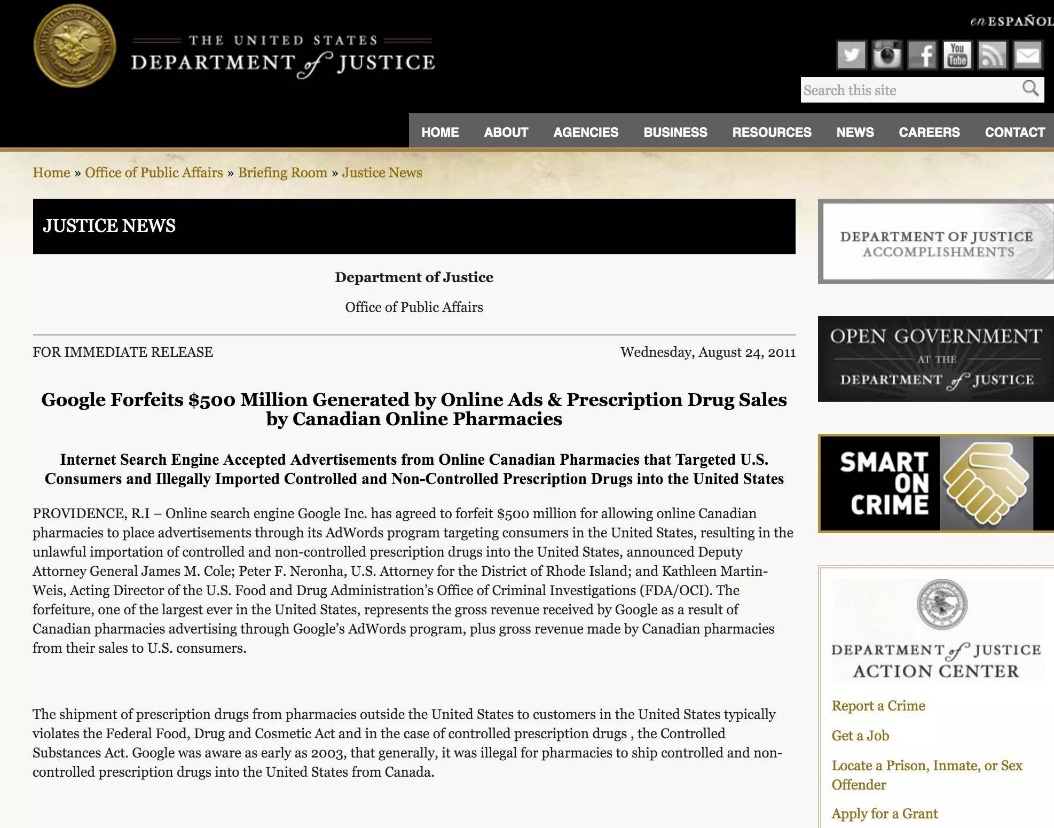 谷歌重返中国被CEO委婉否认曾因虚假医疗广告被罚5亿美元