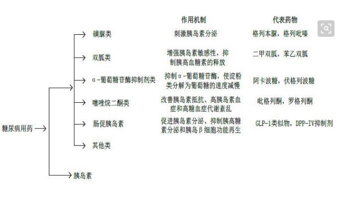治疗糖尿病格列类的药有哪些,糖尿病十大常用药