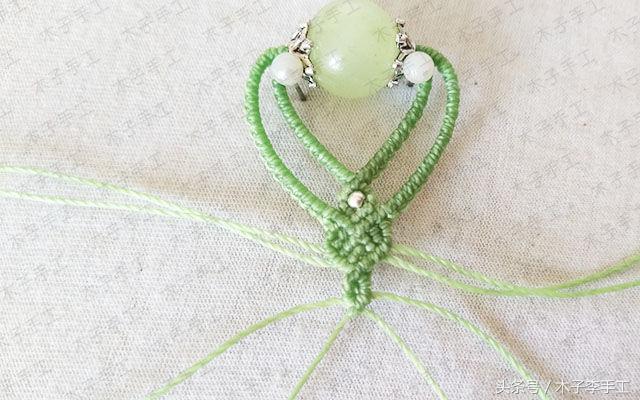 素圈米奇项链编织教程,项链编织教程慢动作