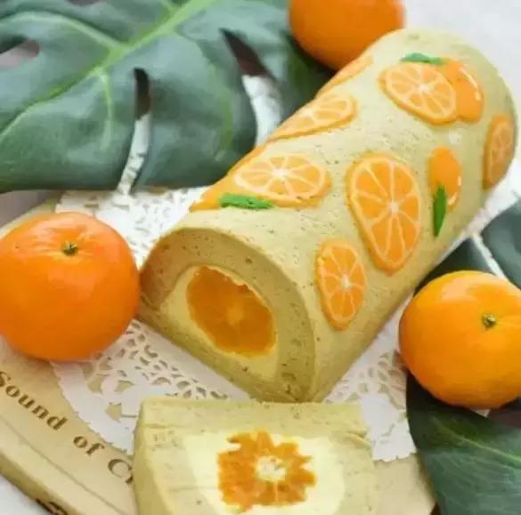 简单彩绘蛋糕卷,彩绘天使蛋糕卷