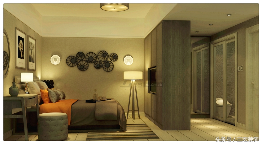 三房两厅两卫现代简约风格,三房一厅简约温馨装修