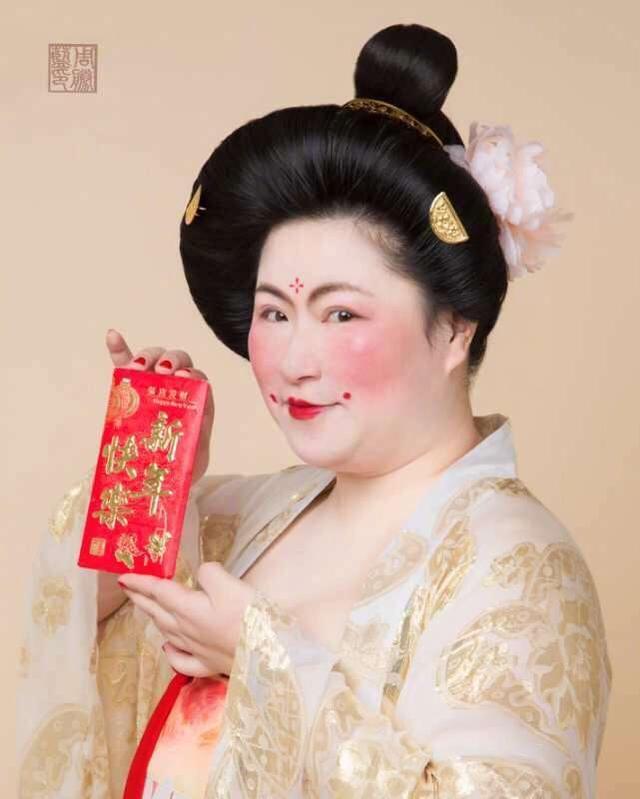 以胖为美大唐,唐服女装惊艳国外